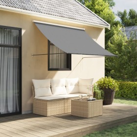 Anthracite gray fabric and steel retractable awning 250x150 cm by , Awnings - Ref: Foro24-368753, Price: 62,35 €, Discount: %