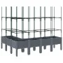 Pflanzgefäß mit blaugrauem PP-Gitter 160x120x142,5 cm von , Töpfe und Pflanzgefäße - Ref: Foro24-367966, Preis: 112,66 €, Rab...