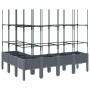 Pflanzgefäß mit blaugrauem PP-Gitter 160x120x142,5 cm von , Töpfe und Pflanzgefäße - Ref: Foro24-367966, Preis: 114,25 €, Rab...