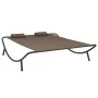 Gartenliege aus braunem Stoff von vidaXL, Betten im Freien - Ref: Foro24-48075, Preis: 87,01 €, Rabatt: %