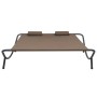 Tumbona de jardín tela marrón de vidaXL, Camas para exteriores - Ref: Foro24-48075, Precio: 88,05 €, Descuento: %