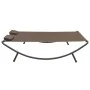 Brown fabric garden lounger by vidaXL, Outdoor beds - Ref: Foro24-48075, Price: 87,01 €, Discount: %