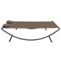 Tumbona de jardín tela marrón de vidaXL, Camas para exteriores - Ref: Foro24-48075, Precio: 88,05 €, Descuento: %