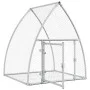 Rabbit cage silver galvanized steel 100x105x120 cm by , Cages and habitats for small animals - Ref: Foro24-3281527, Price: 90...