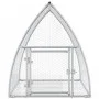 Jaula para conejos acero galvanizado plateado 100x105x120 cm de , Jaulas y habitáculos para animales pequeños - Ref: Foro24-3...