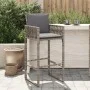 Küchenhocker mit Kissen 2 Stück graues synthetisches Rattan von , Gartenstühle - Ref: Foro24-368707, Preis: 198,04 €, Rabatt: %