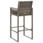 Küchenhocker mit Kissen 2 Stück graues synthetisches Rattan von , Gartenstühle - Ref: Foro24-368707, Preis: 178,77 €, Rabatt: %
