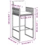 Küchenhocker mit Kissen 2 Stück graues synthetisches Rattan von , Gartenstühle - Ref: Foro24-368707, Preis: 178,77 €, Rabatt: %