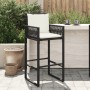 Küchenhocker mit Kissen 2 Stück schwarzes synthetisches Rattan von , Gartenstühle - Ref: Foro24-368705, Preis: 174,47 €, Raba...