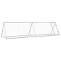 Jaula para conejos acero galvanizado plateado 400x105x91 cm