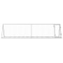Jaula para conejos acero galvanizado plateado 400x105x91 cm