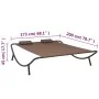 Brown fabric garden lounger by vidaXL, Outdoor beds - Ref: Foro24-48075, Price: 87,01 €, Discount: %