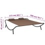 Tumbona de jardín tela marrón de vidaXL, Camas para exteriores - Ref: Foro24-48075, Precio: 88,05 €, Descuento: %
