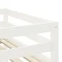 High bed for children with blue pine wood curtains 80x200 cm by , Beds and slatted bases - Ref: Foro24-3283812, Price: 174,53...