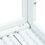 HDPE-Couchtisch mit Holzoptik weiß 78x78x74 cm von vidaXL, Couchtisch - Ref: Foro24-47881, Preis: 84,12 €, Rabatt: %