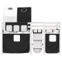 Cama alta niños con túnel madera pino blanco negro 80x200 cm de , Camas y somieres - Ref: Foro24-3283838, Precio: 195,92 €, D...
