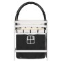 Cama alta niños con túnel madera pino blanco negro 80x200 cm de , Camas y somieres - Ref: Foro24-3283838, Precio: 195,92 €, D...