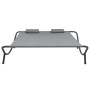 Tumbona de jardín tela gris antracita de vidaXL, Camas para exteriores - Ref: Foro24-48076, Precio: 95,71 €, Descuento: %