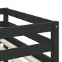 Cama alta niños con túnel madera pino blanco negro 90x190 cm de , Camas y somieres - Ref: Foro24-3283859, Precio: 216,87 €, D...