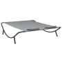 Tumbona de jardín tela gris antracita de vidaXL, Camas para exteriores - Ref: Foro24-48076, Precio: 95,71 €, Descuento: %