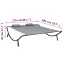 Tumbona de jardín tela gris antracita de vidaXL, Camas para exteriores - Ref: Foro24-48076, Precio: 95,71 €, Descuento: %