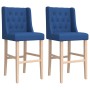 Hohe Hocker, 2 Stück, massives Gummiholz und Stoff von , Küchenhocker - Ref: Foro24-4006225, Preis: 96,99 €, Rabatt: %