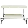 Garden lounger with gray awning by vidaXL, Loungers - Ref: Foro24-48071, Price: 92,92 €, Discount: %