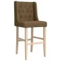 High stools 2 pcs solid rubber wood and fabric by , Kitchen stools - Ref: Foro24-4006227, Price: 112,64 €, Discount: %