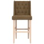 Hohe Hocker, 2 Stück, massives Gummiholz und Stoff von , Küchenhocker - Ref: Foro24-4006227, Preis: 113,39 €, Rabatt: %