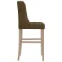 Taburetes altos 2 uds madera maciza de caucho y tela de , Taburetes de cocina - Ref: Foro24-4006227, Precio: 112,64 €, Descue...