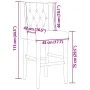 Taburetes altos 2 uds madera maciza de caucho y tela de , Taburetes de cocina - Ref: Foro24-4006227, Precio: 112,64 €, Descue...