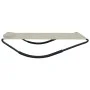 Tumbona de acero color crema 200x90 cm de vidaXL, Camas para exteriores - Ref: Foro24-48083, Precio: 74,75 €, Descuento: %