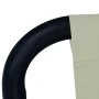 Tumbona de acero color crema 200x90 cm de vidaXL, Camas para exteriores - Ref: Foro24-48083, Precio: 74,75 €, Descuento: %
