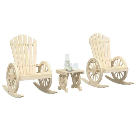 Gartenmöbel-Set 3-teilig aus massivem Tannenholz von , Gartensets - Ref: Foro24-3207123, Preis: 346,92 €, Rabatt: %