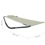 Cream steel sun lounger 200x90 cm by vidaXL, Outdoor beds - Ref: Foro24-48083, Price: 74,75 €, Discount: %
