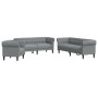 3-piece sofa set light gray fabric by , Sofas - Ref: Foro24-3209191, Price: 761,28 €, Discount: %