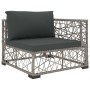5-teiliges Gartenmöbel-Set und graue synthetische Rattankissen von vidaXL, Gartensets - Ref: Foro24-46808, Preis: 485,80 €, R...