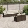 8-piece garden sofa set and brown synthetic rattan cushions by , Garden sets - Ref: Foro24-3220422, Price: 575,91 €, Discount: %