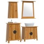 Badezimmermöbel-Set 4-teilig aus massivem Kiefernholz von , Badezimmermöbel - Ref: Foro24-3223463, Preis: 523,05 €, Rabatt: %