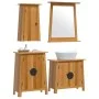 Bathroom furniture set 4 pieces solid pine wood by , Bathroom furniture - Ref: Foro24-3223463, Price: 516,95 €, Discount: %
