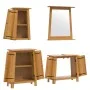 Bathroom furniture set 4 pieces solid pine wood by , Bathroom furniture - Ref: Foro24-3223463, Price: 516,95 €, Discount: %