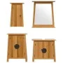 Bathroom furniture set 4 pieces solid pine wood by , Bathroom furniture - Ref: Foro24-3223463, Price: 516,95 €, Discount: %