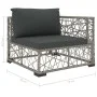5-teiliges Gartenmöbel-Set und graue synthetische Rattankissen von vidaXL, Gartensets - Ref: Foro24-46808, Preis: 455,64 €, R...