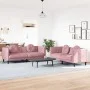 Juego de sofás con cojines 2 piezas terciopelo rosa de , Sofás - Ref: Foro24-3209260, Precio: 544,00 €, Descuento: %
