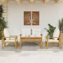 Set de muebles de jardín 4 pzs y cojines madera maciza acacia de , Conjuntos de jardín - Ref: Foro24-3211795, Precio: 411,74 ...