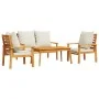 Set de muebles de jardín 4 pzs y cojines madera maciza acacia de , Conjuntos de jardín - Ref: Foro24-3211795, Precio: 411,74 ...