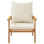 4-piece garden furniture set with solid acacia wood cushions by , Garden sets - Ref: Foro24-3211795, Price: 426,40 €, Discoun...