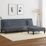 Zweiteilige Sofagarnitur aus dunkelgrauem Samt mit Kissen von , Sofas - Ref: Foro24-3216263, Preis: 296,46 €, Rabatt: %