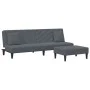 Dark gray velvet 2-piece sofa set with cushions by , Sofas - Ref: Foro24-3216263, Price: 292,59 €, Discount: %