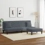 Dark gray velvet 2-piece sofa set with cushions by , Sofas - Ref: Foro24-3216263, Price: 292,59 €, Discount: %